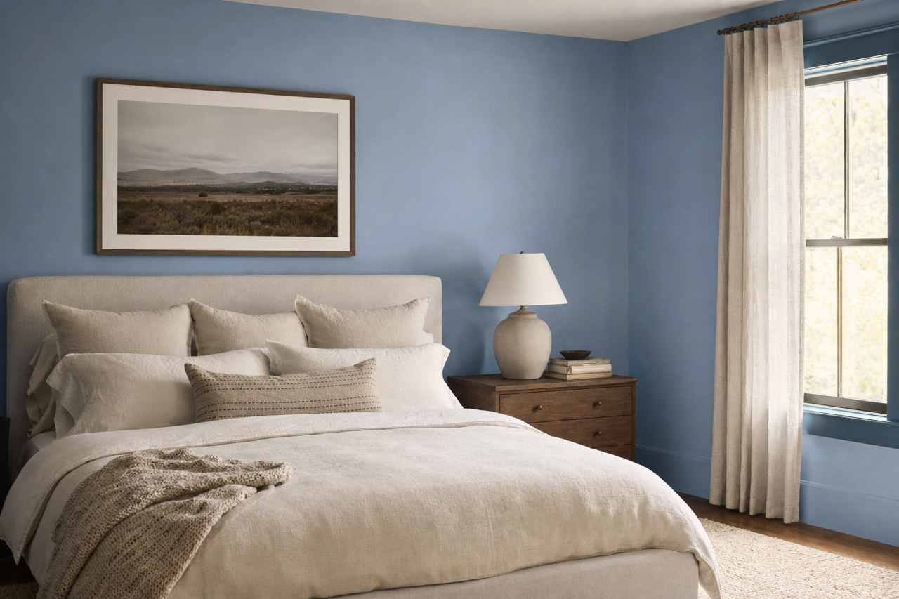 Blue Eyes by Valspar on interiors