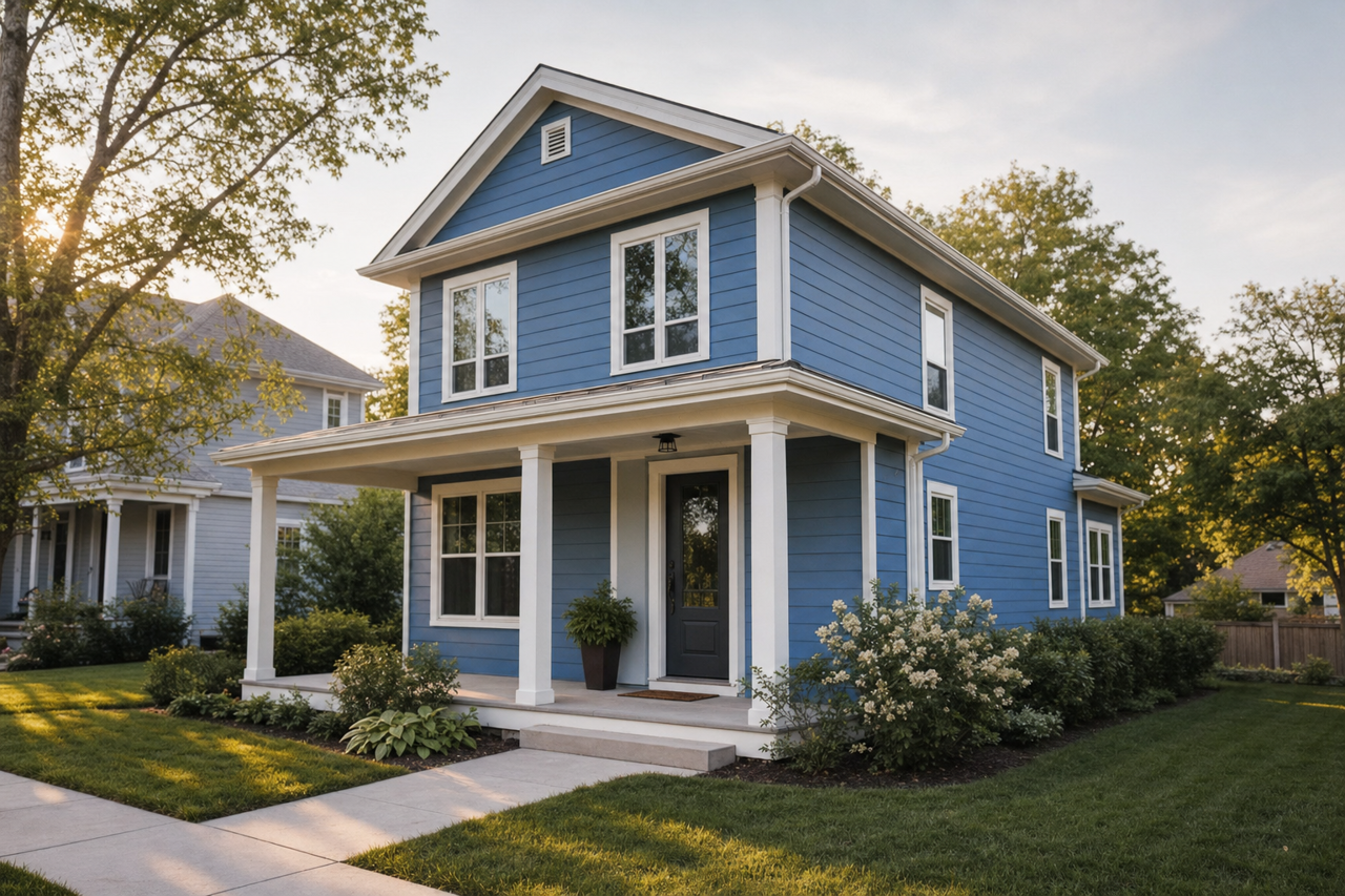 Burbling Brook by Valspar on exterior