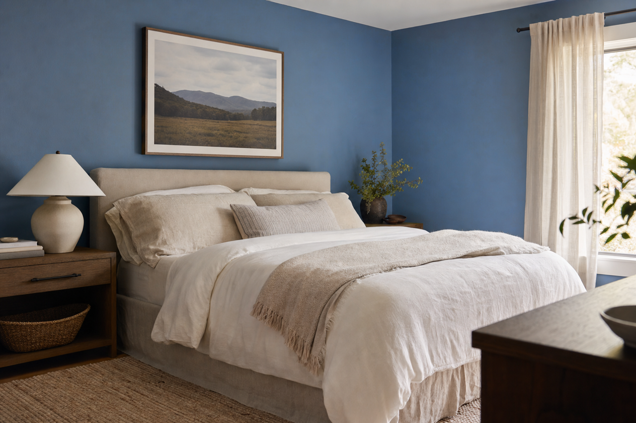Burbling Brook by Valspar on interiors