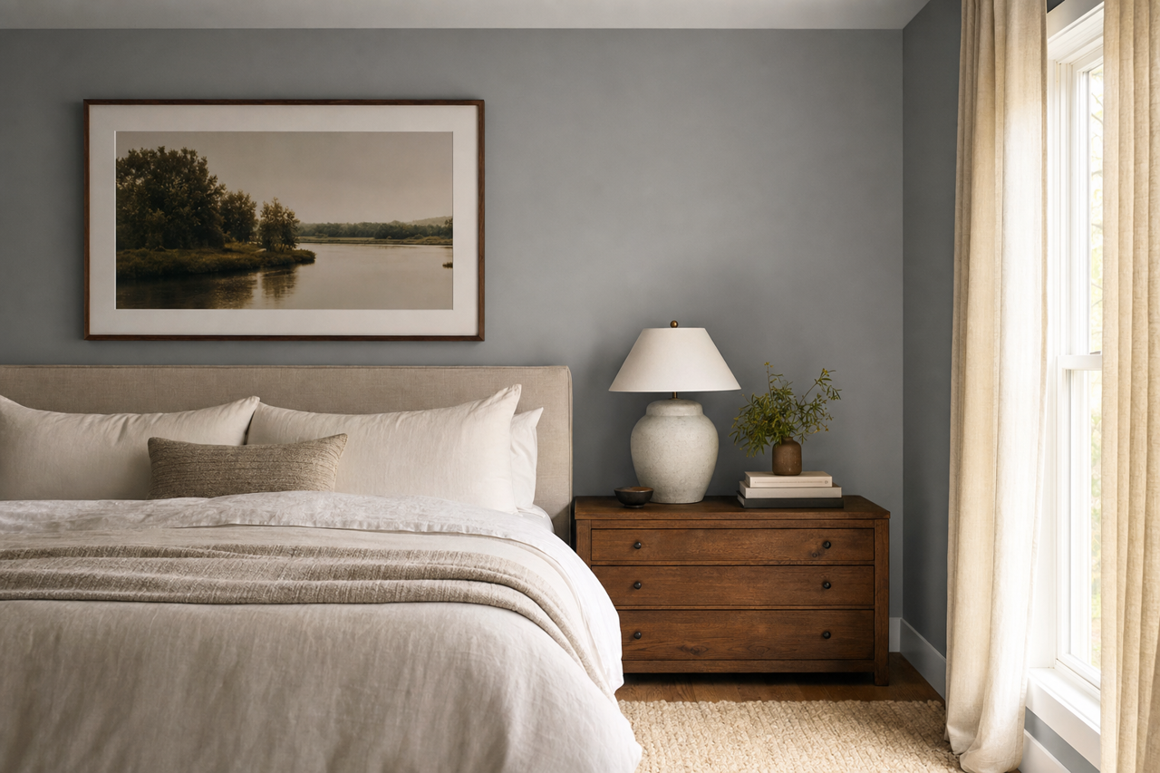 City Storm by Valspar on interiors