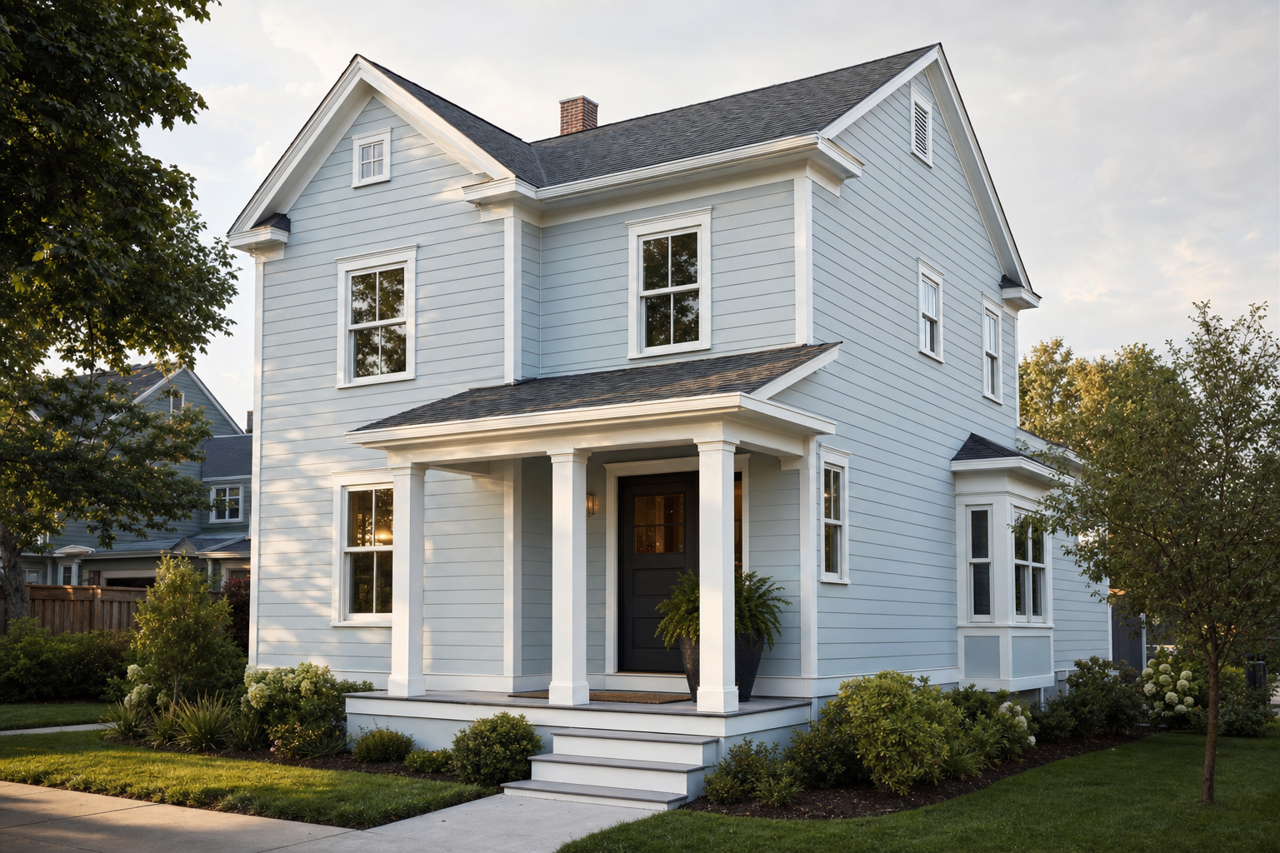 Lighthouse Shadows by Valspar on exterior