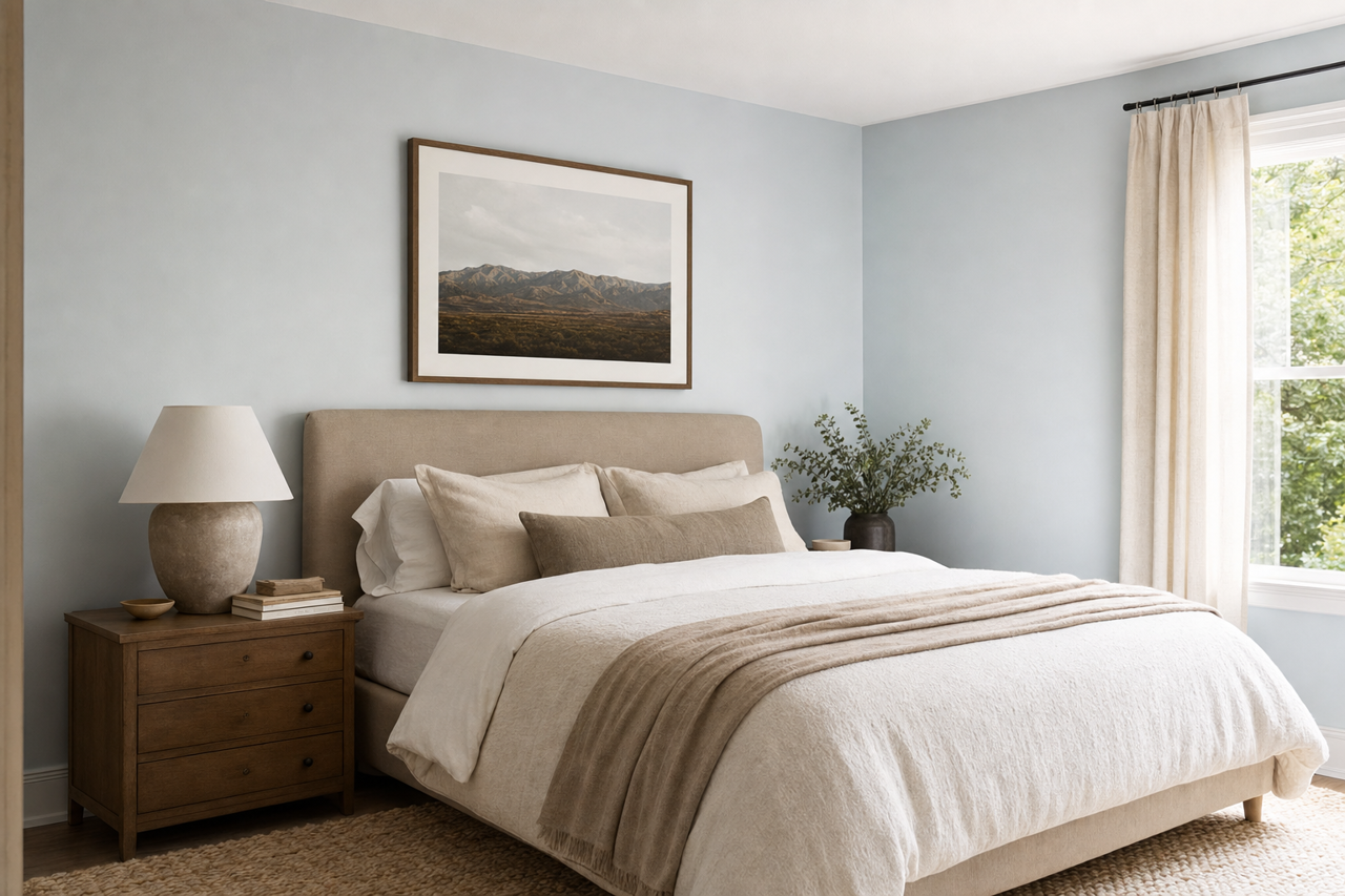 Lighthouse Shadows by Valspar on interiors