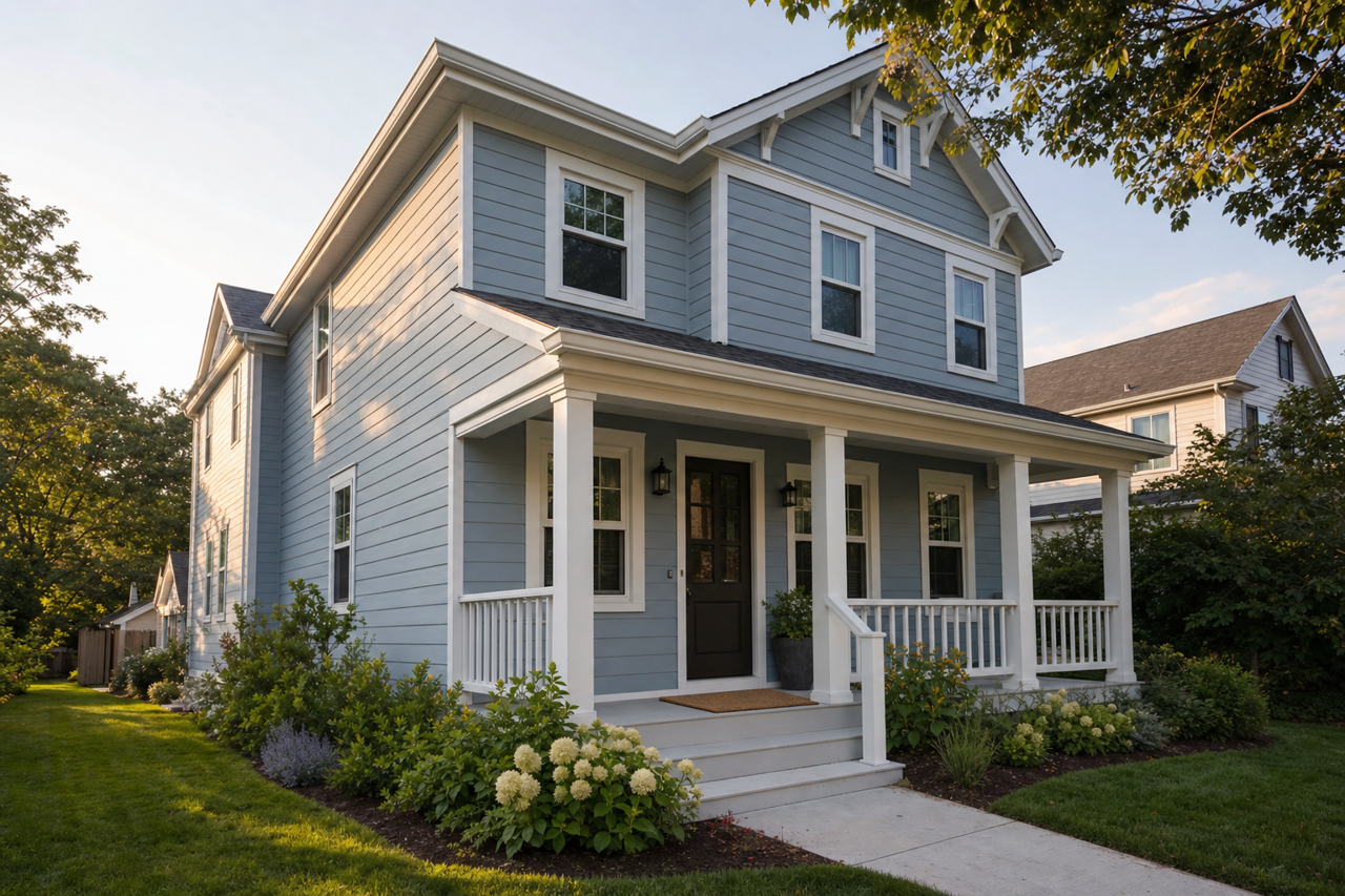 Silver Fox by Valspar on exterior