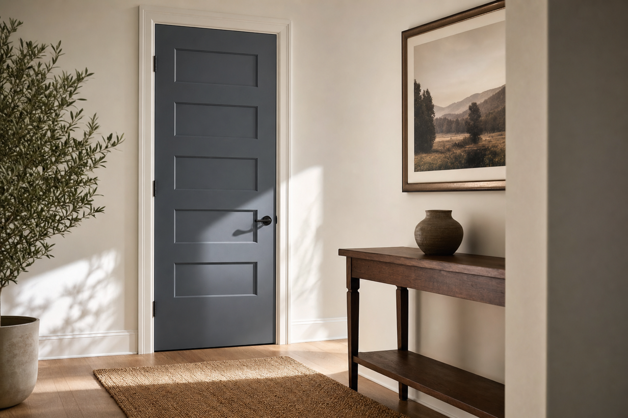 Dutch Licorice by Valspar on interior-doors
