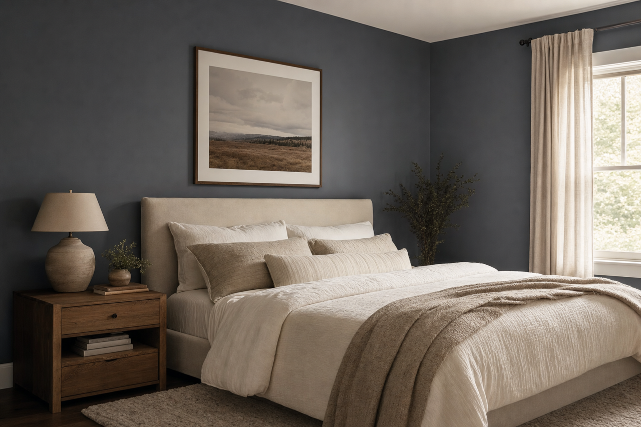 Dutch Licorice by Valspar on interiors