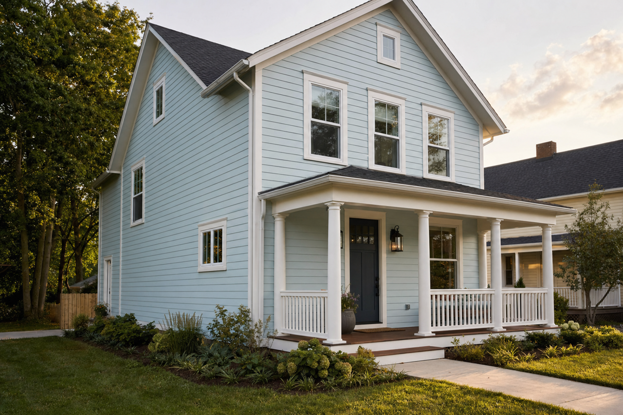 Pale Flowers by Valspar on exterior
