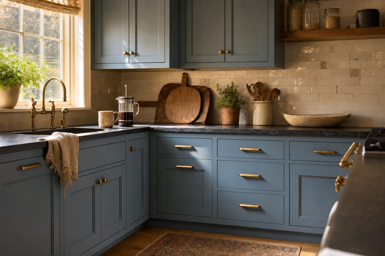 Brookside by Valspar on cabinets
