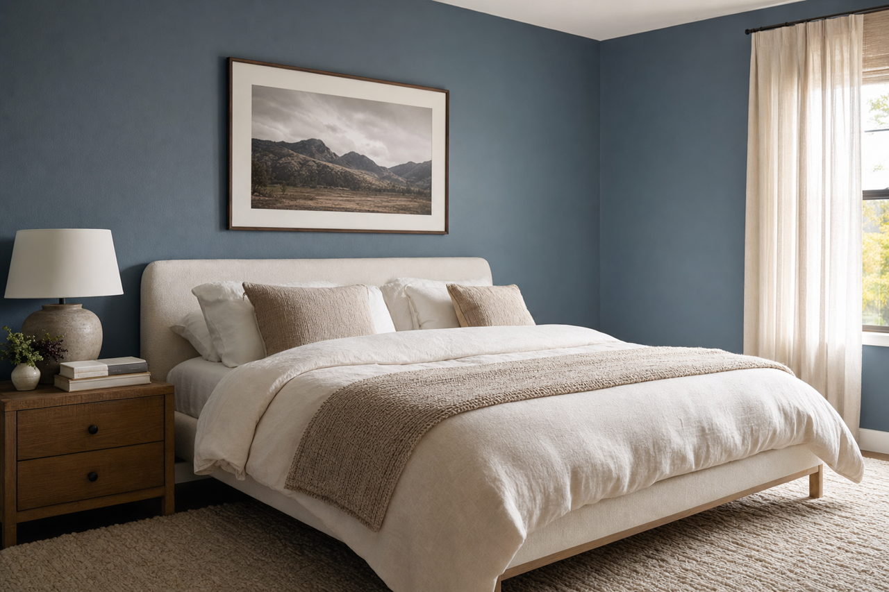 Prussian Cadet by Valspar on interiors