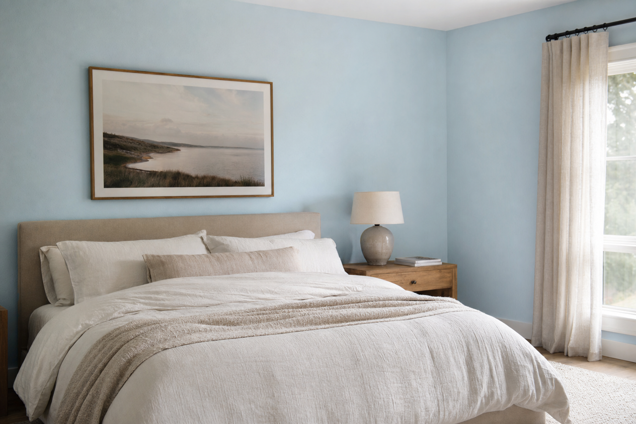 Summer Breeze by Valspar on interiors