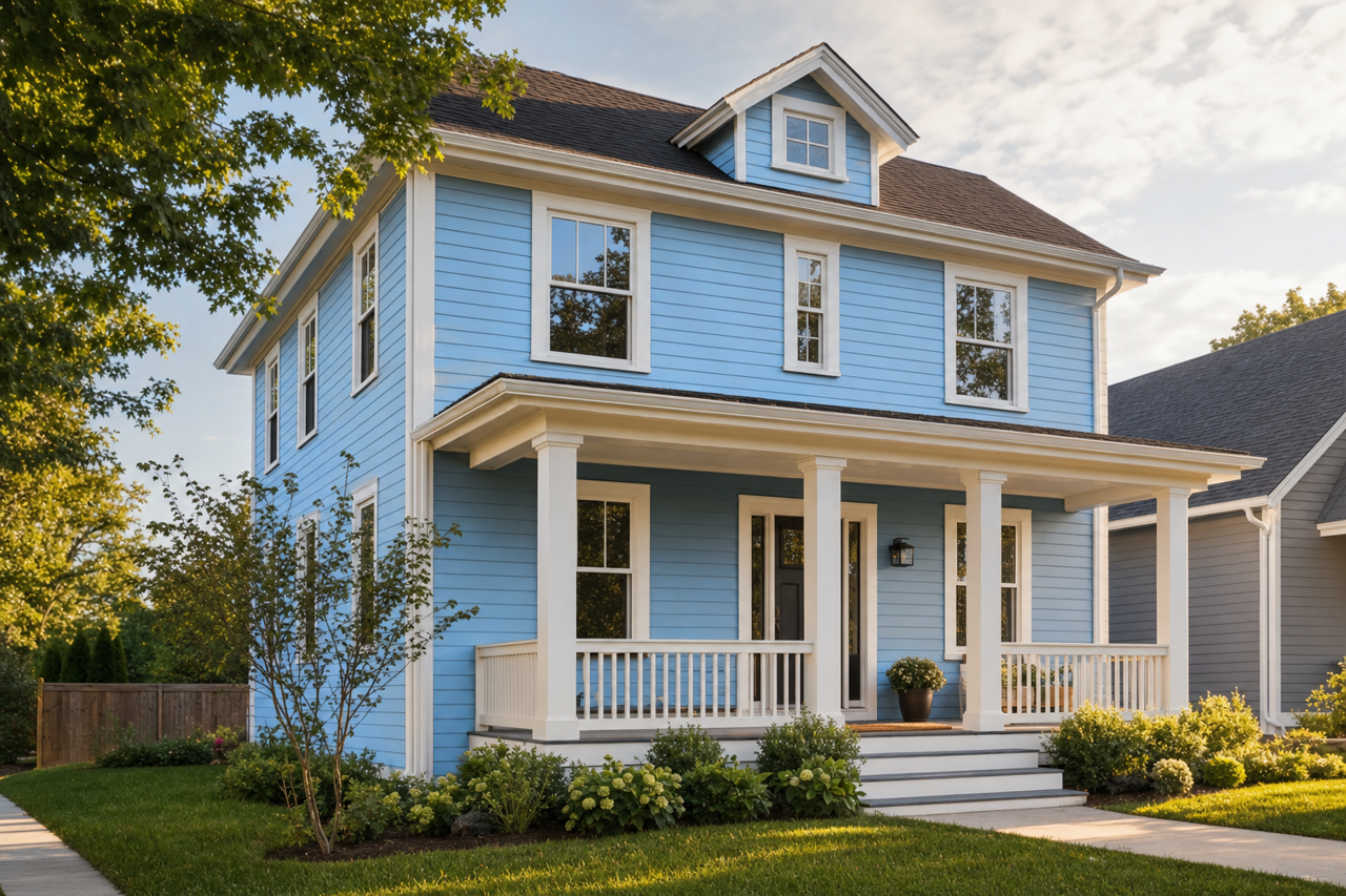 Autumn Sky by Valspar on exterior