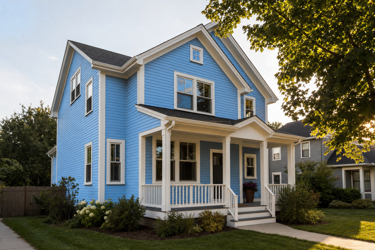 Enchanted Sea by Valspar on exterior