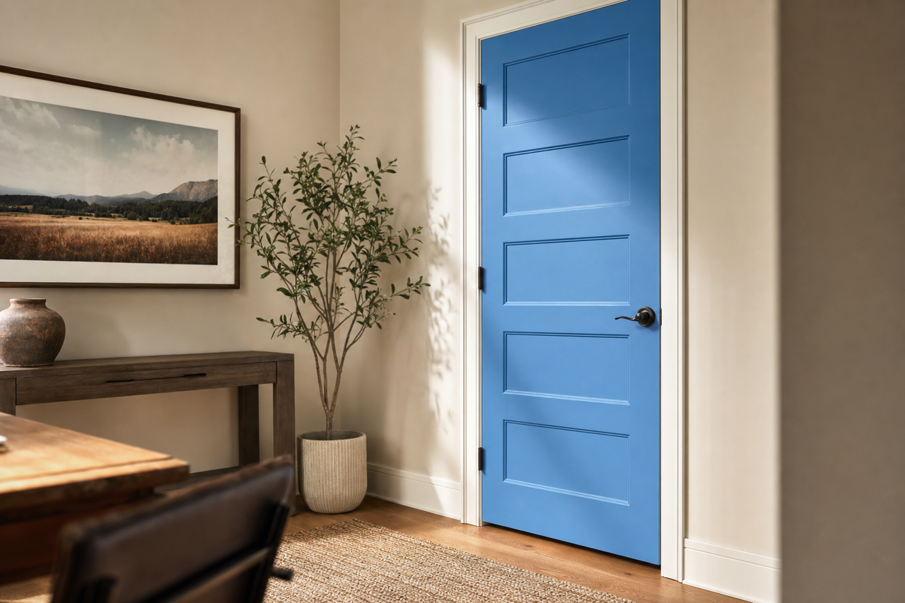 Star Gazer by Valspar on interior-doors