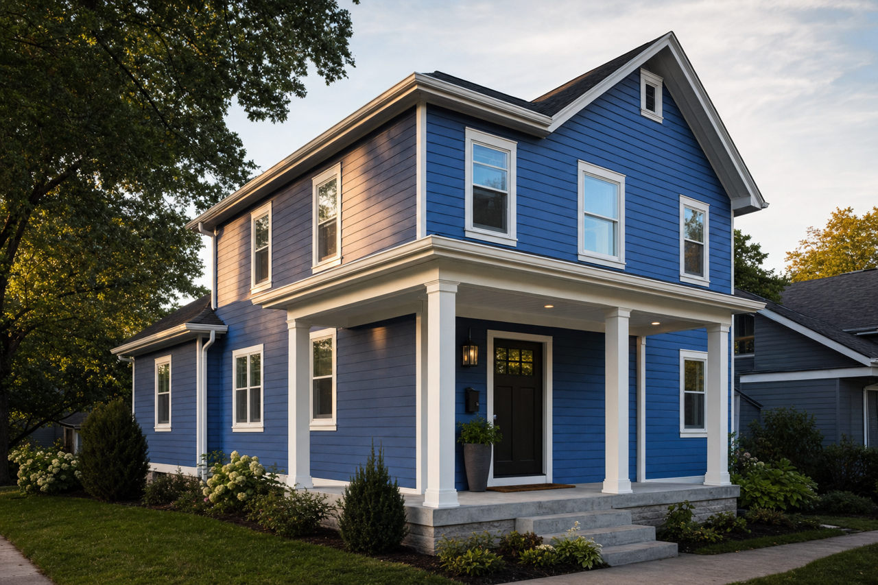 Deep Space by Valspar on exterior