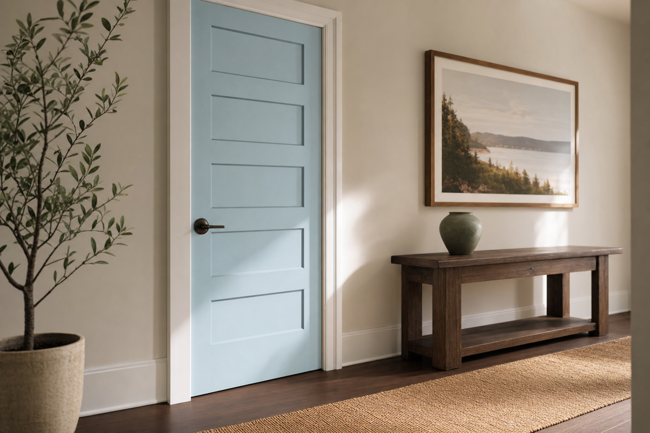 Skywriter by Valspar on interior-doors