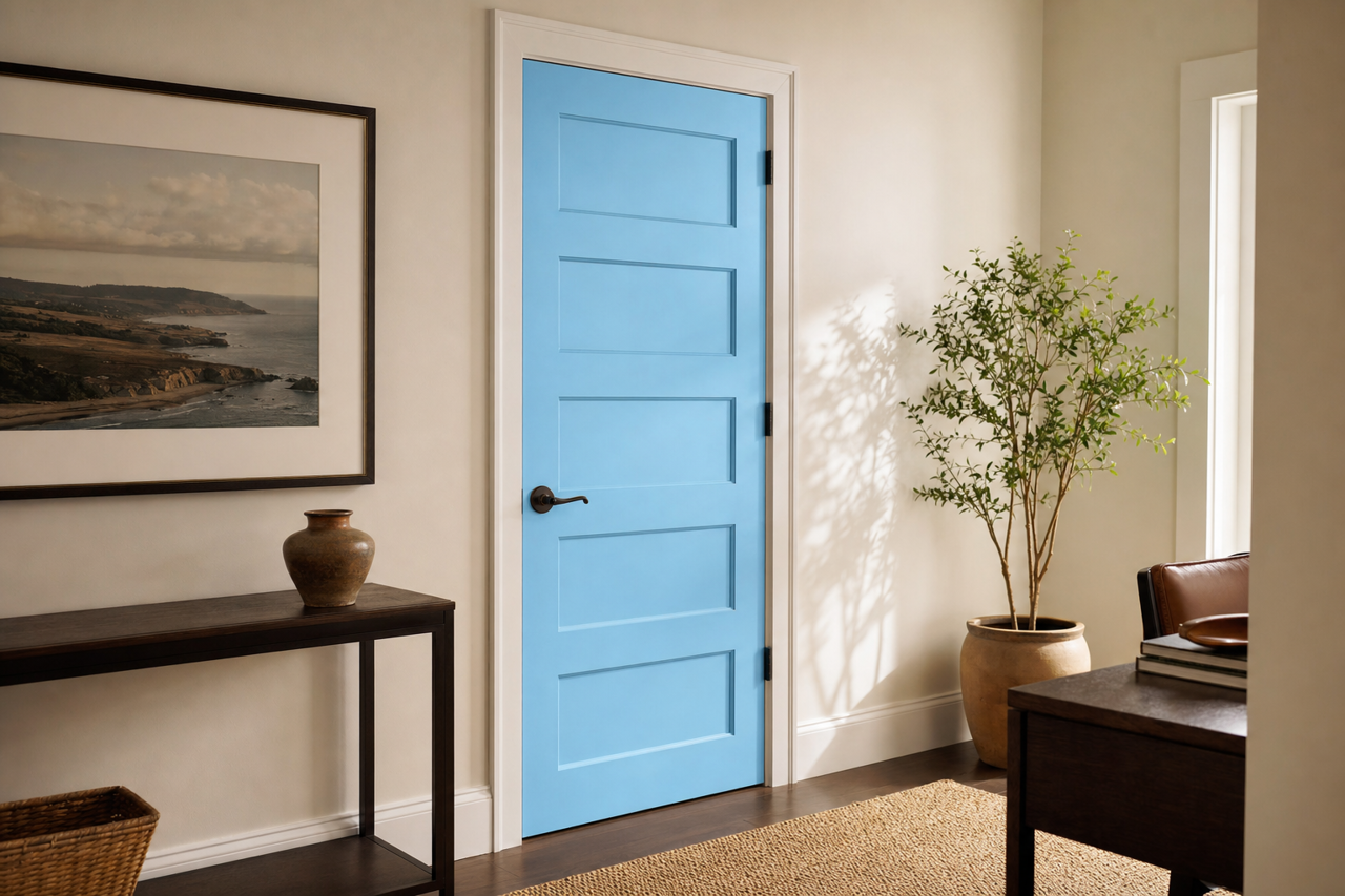 Billow by Valspar on interior-doors