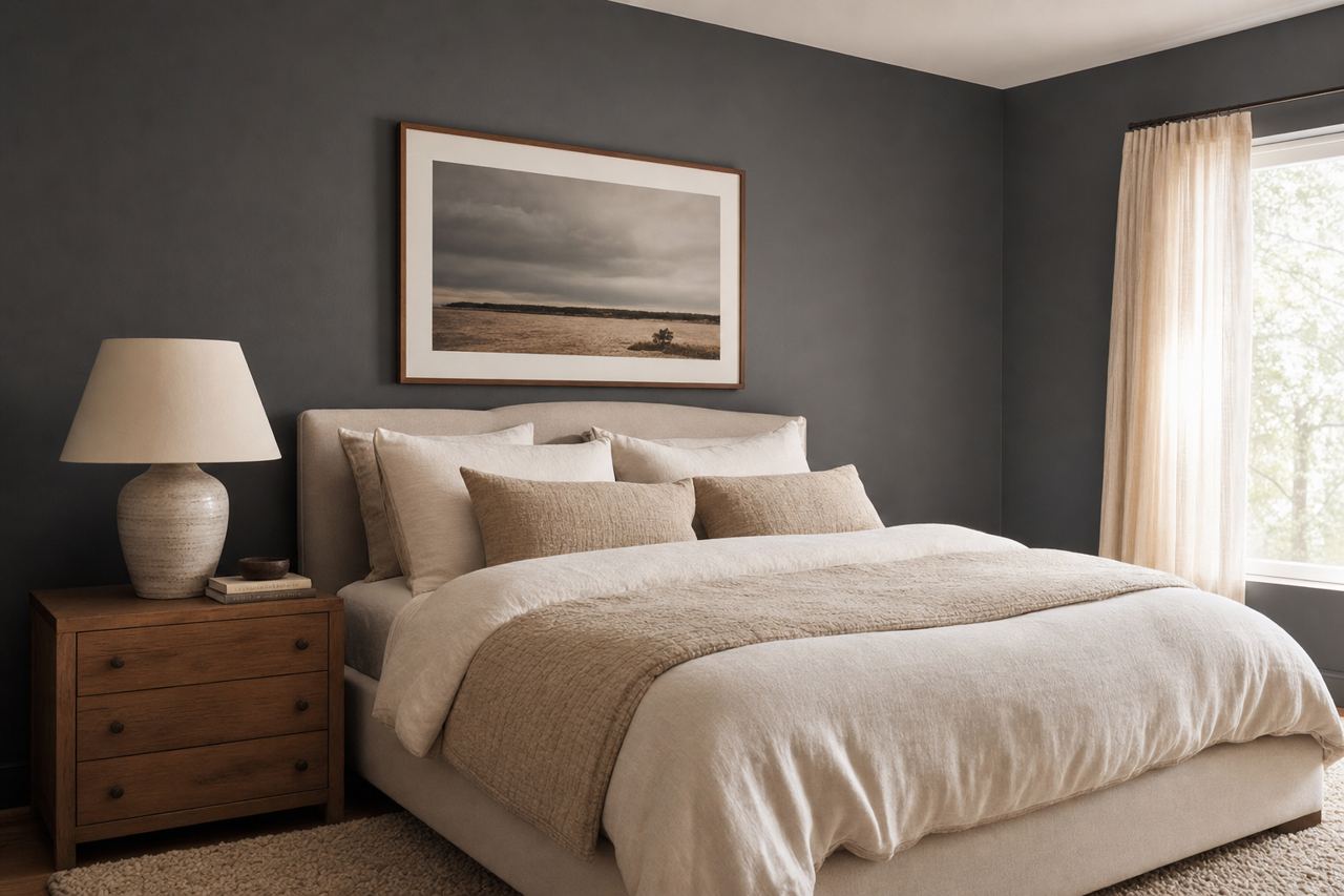Volcanic Ash by Valspar on interiors