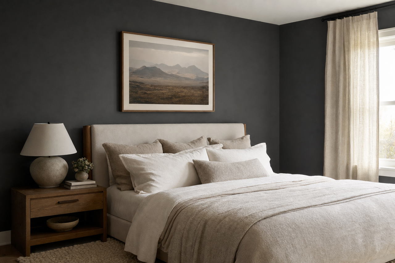 Noir by Valspar on interiors