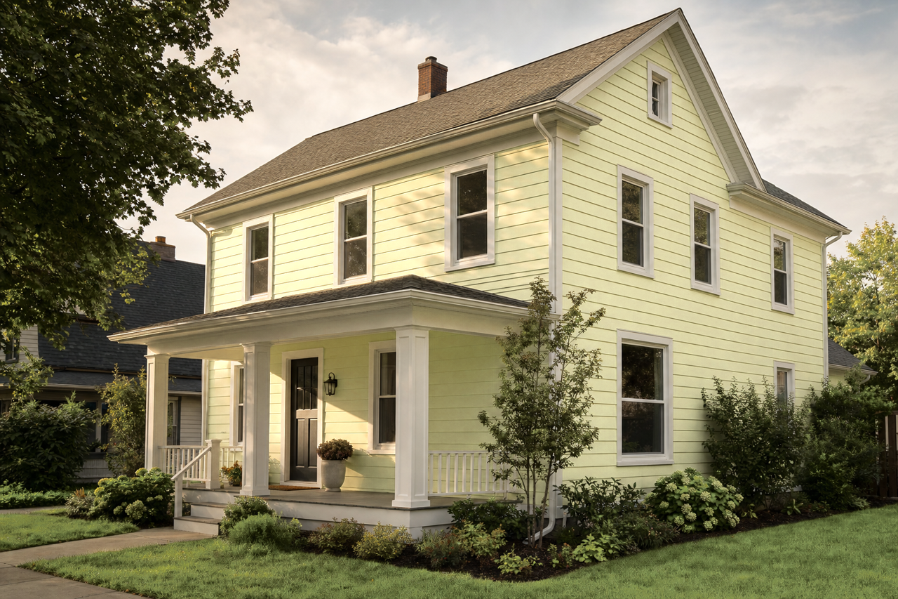 Sour Apple by Benjamin Moore on exterior