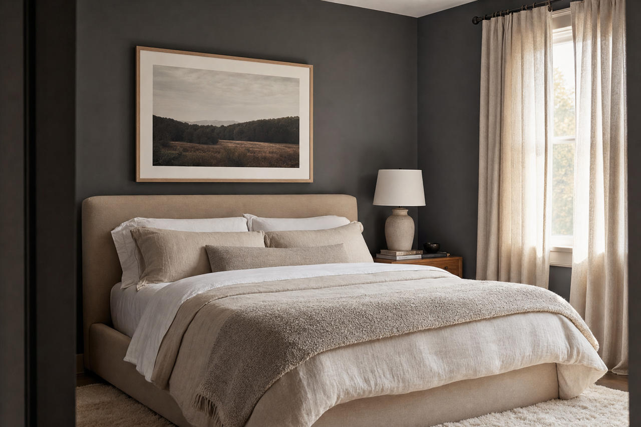 Chimney Smoke by Valspar on interiors