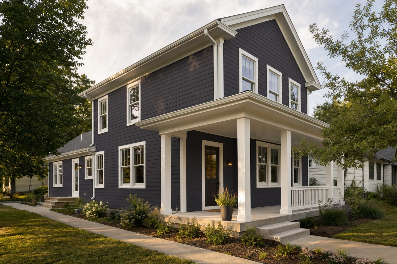 Twilight Purple by Valspar on exterior