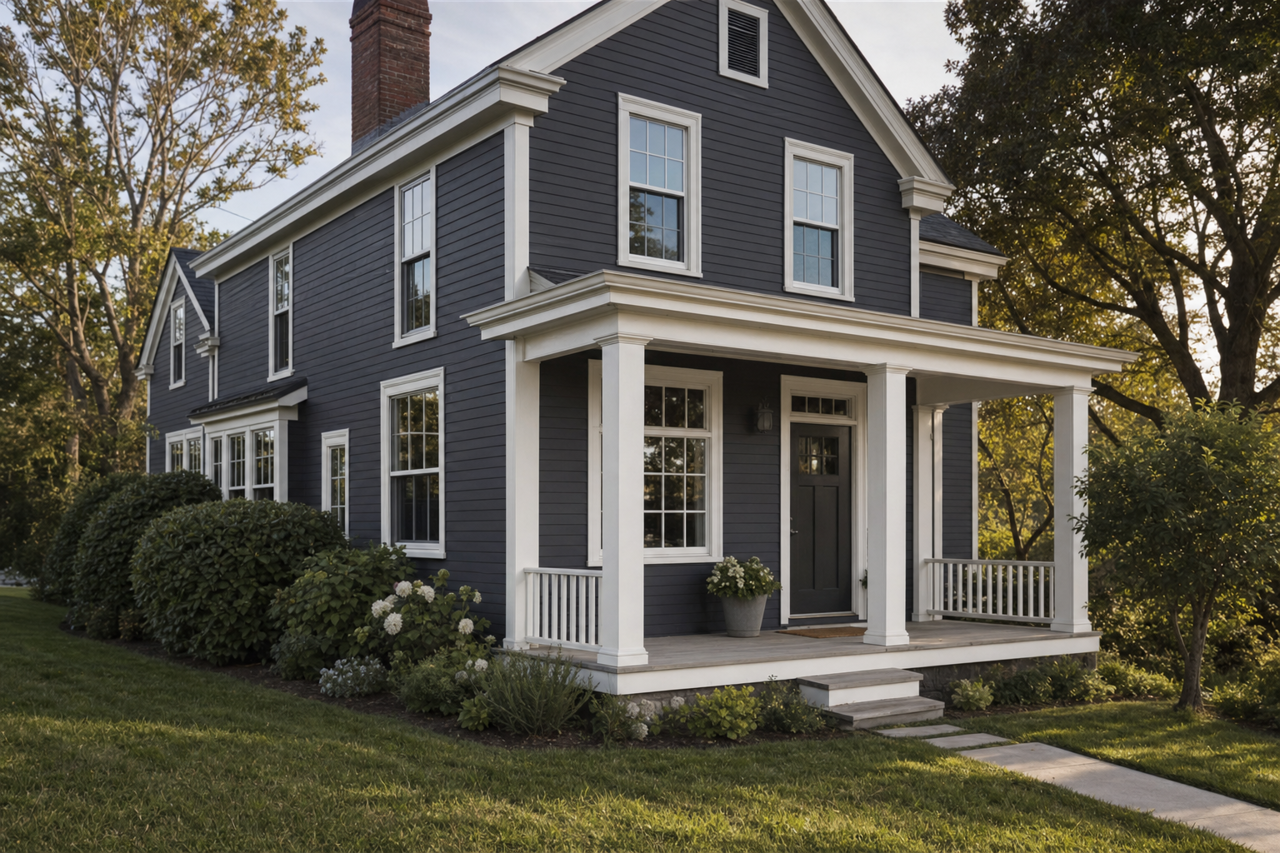 New Black by Valspar on exterior