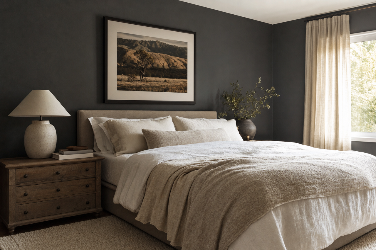 Dark Kettle Black by Valspar on interiors