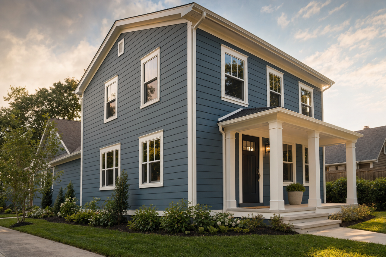Newport Gray by Valspar on exterior