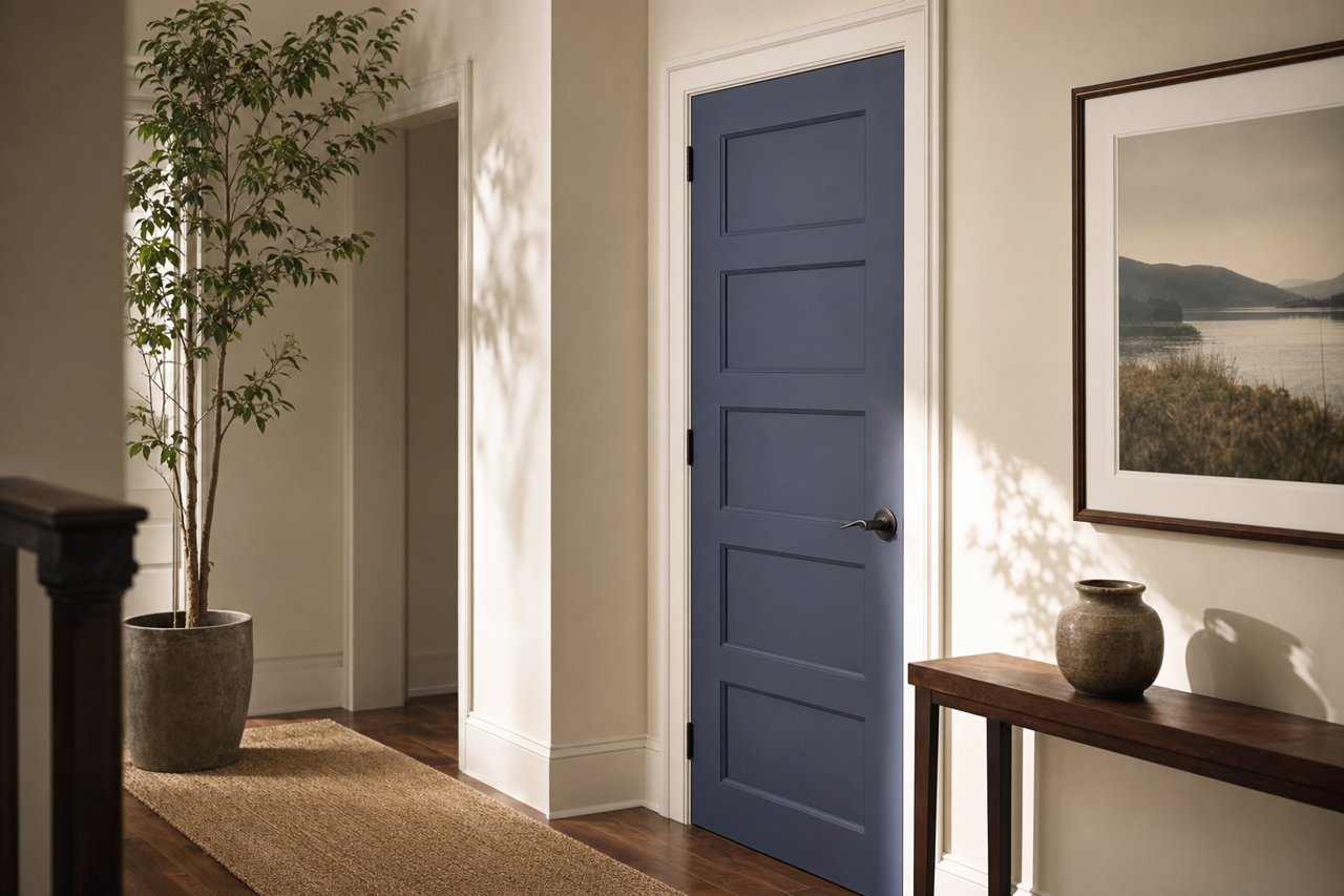 Mystified by Valspar on interior-doors