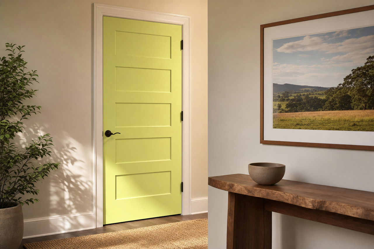 Candy by Benjamin Moore on interior-doors
