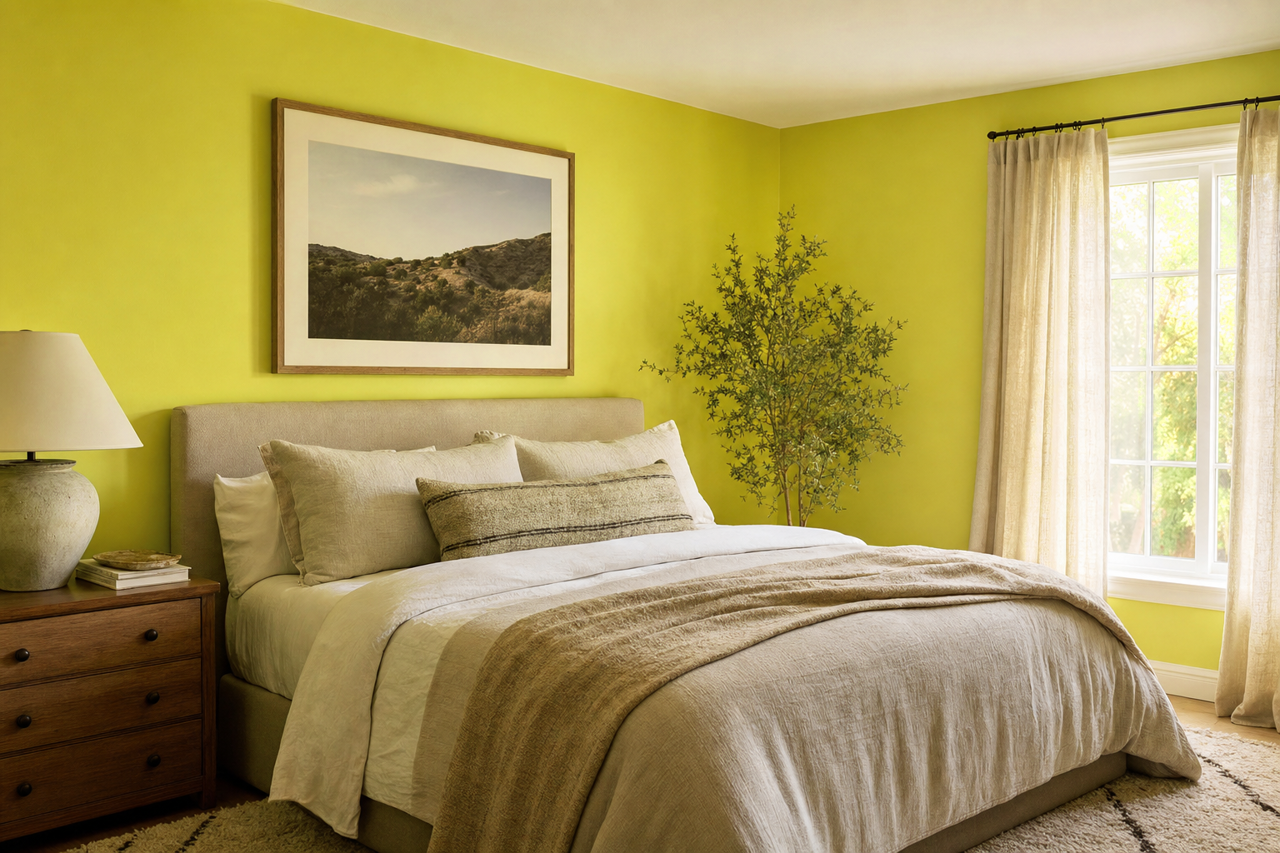 Electric by Benjamin Moore on interiors