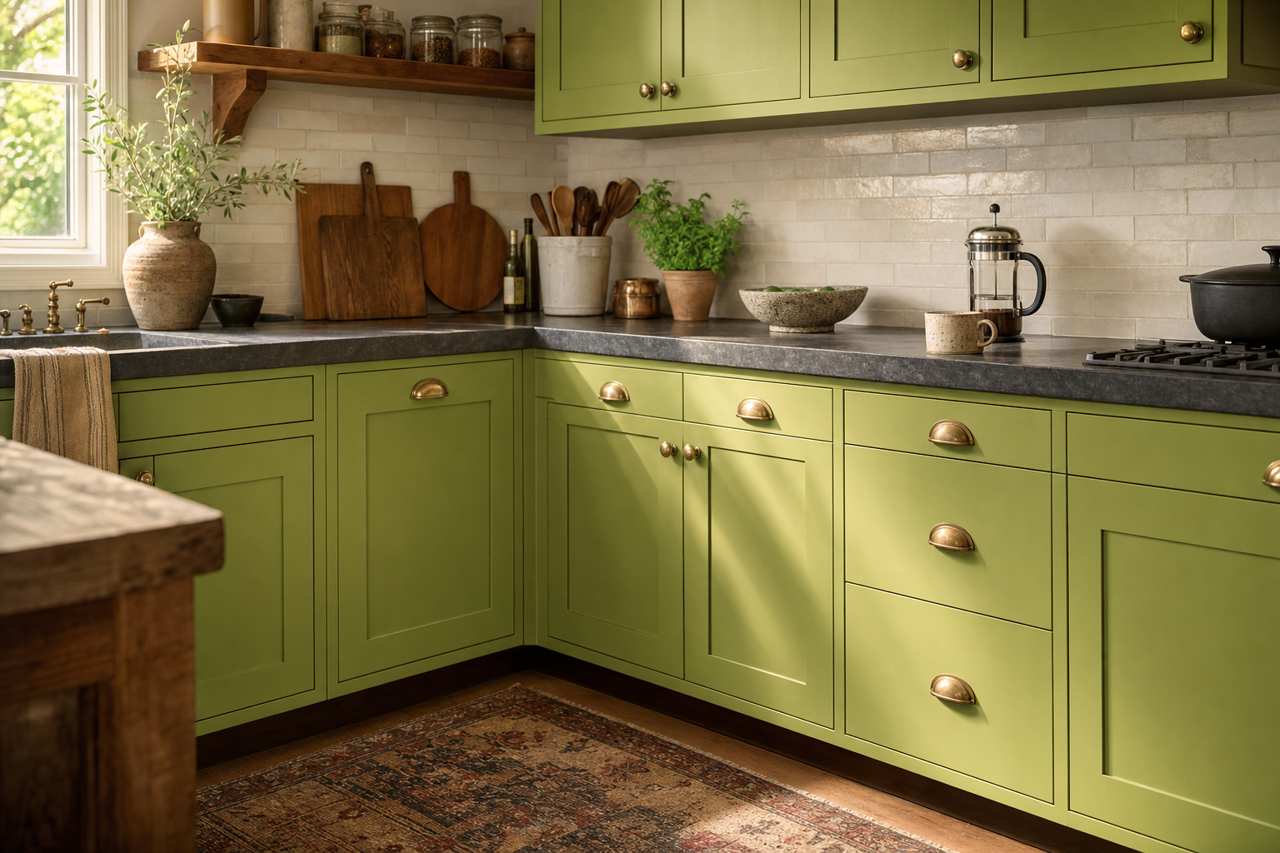 Huntington by Benjamin Moore on cabinets