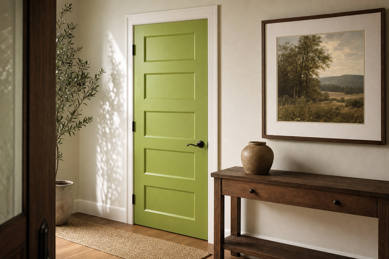 Huntington by Benjamin Moore on interior-doors