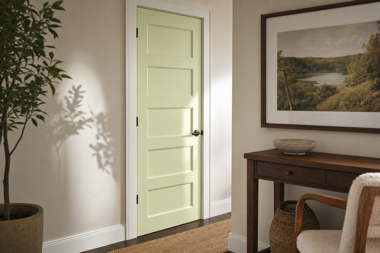 Light by Benjamin Moore on interior-doors