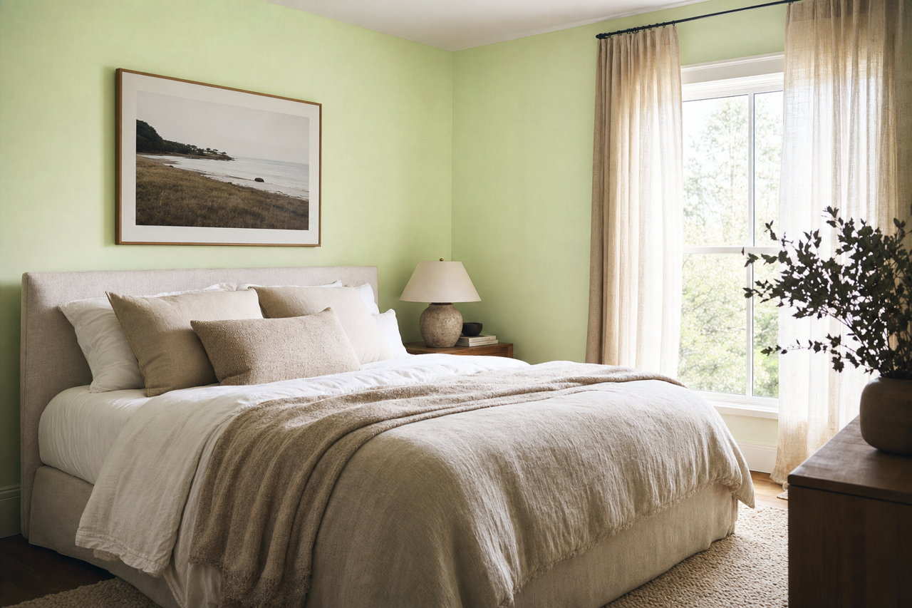 Apple by Benjamin Moore on interiors