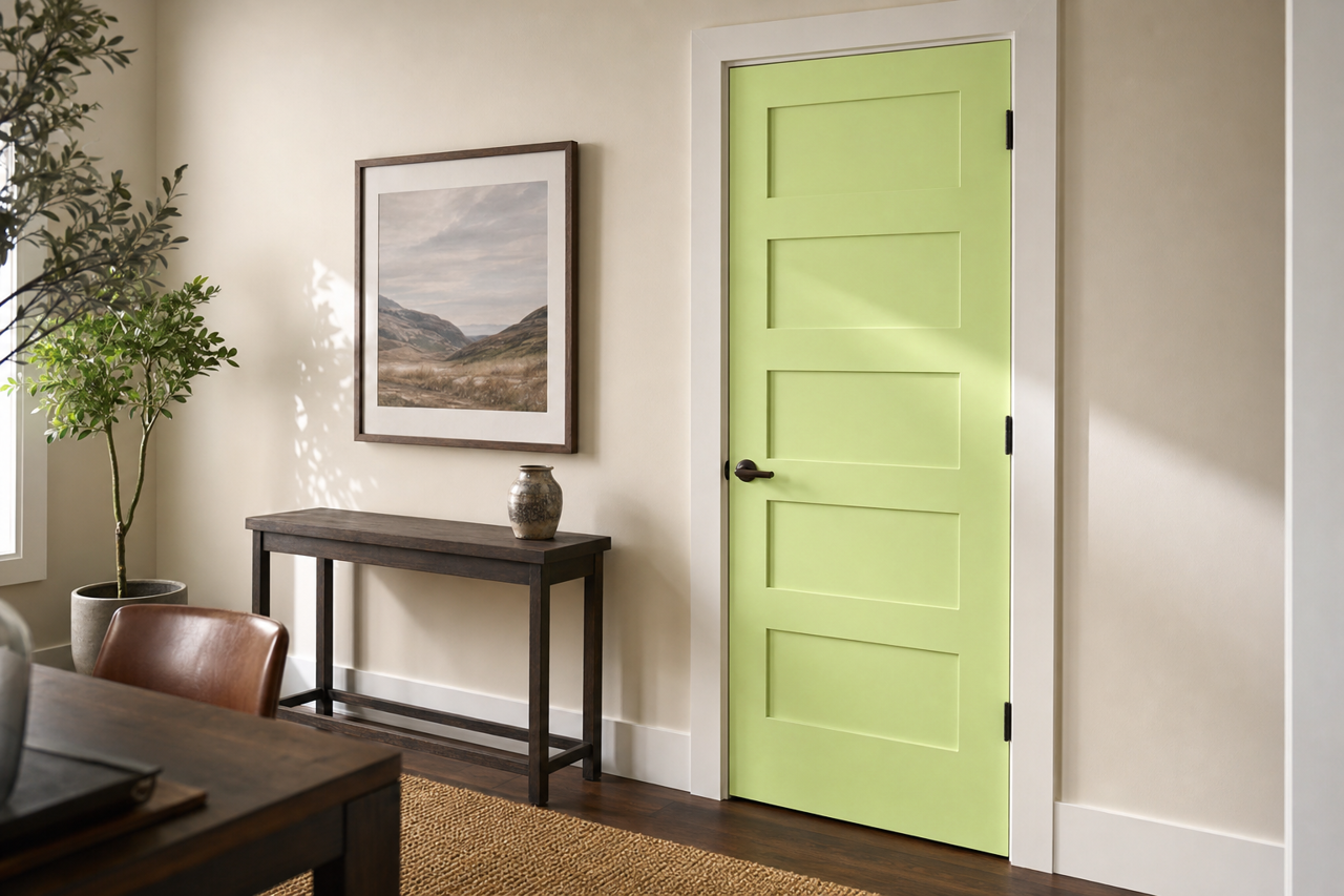 Celtic by Benjamin Moore on interior-doors