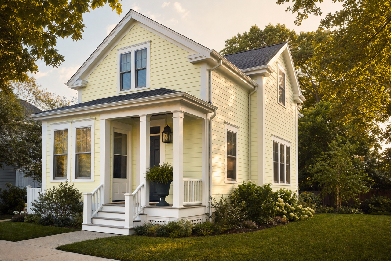 Wispy by Benjamin Moore on exterior