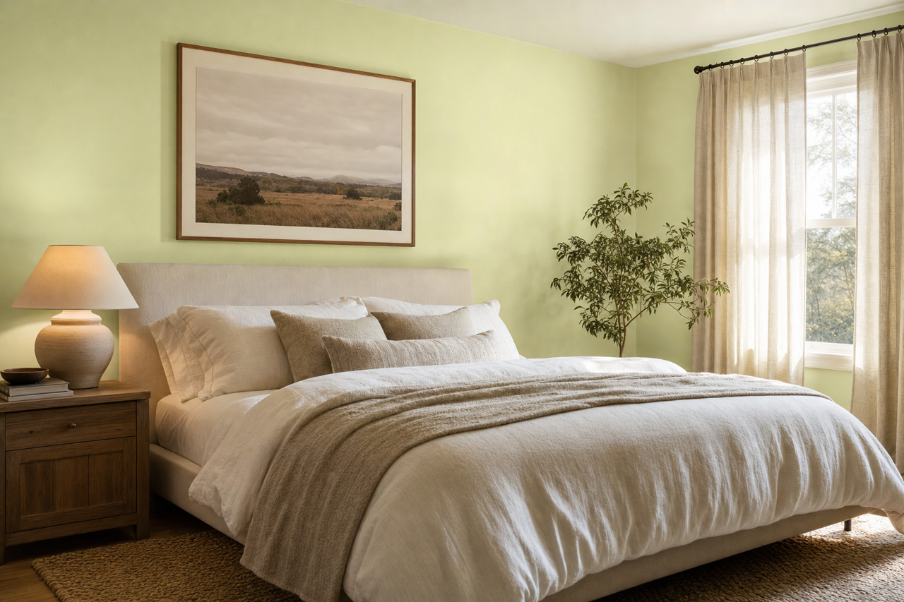 Wispy by Benjamin Moore on interiors