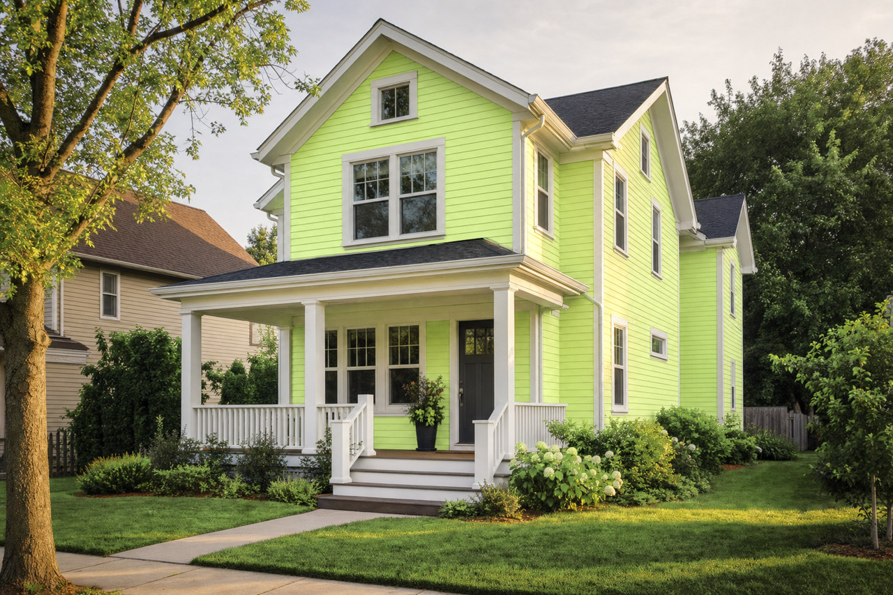 Feel by Benjamin Moore on exterior
