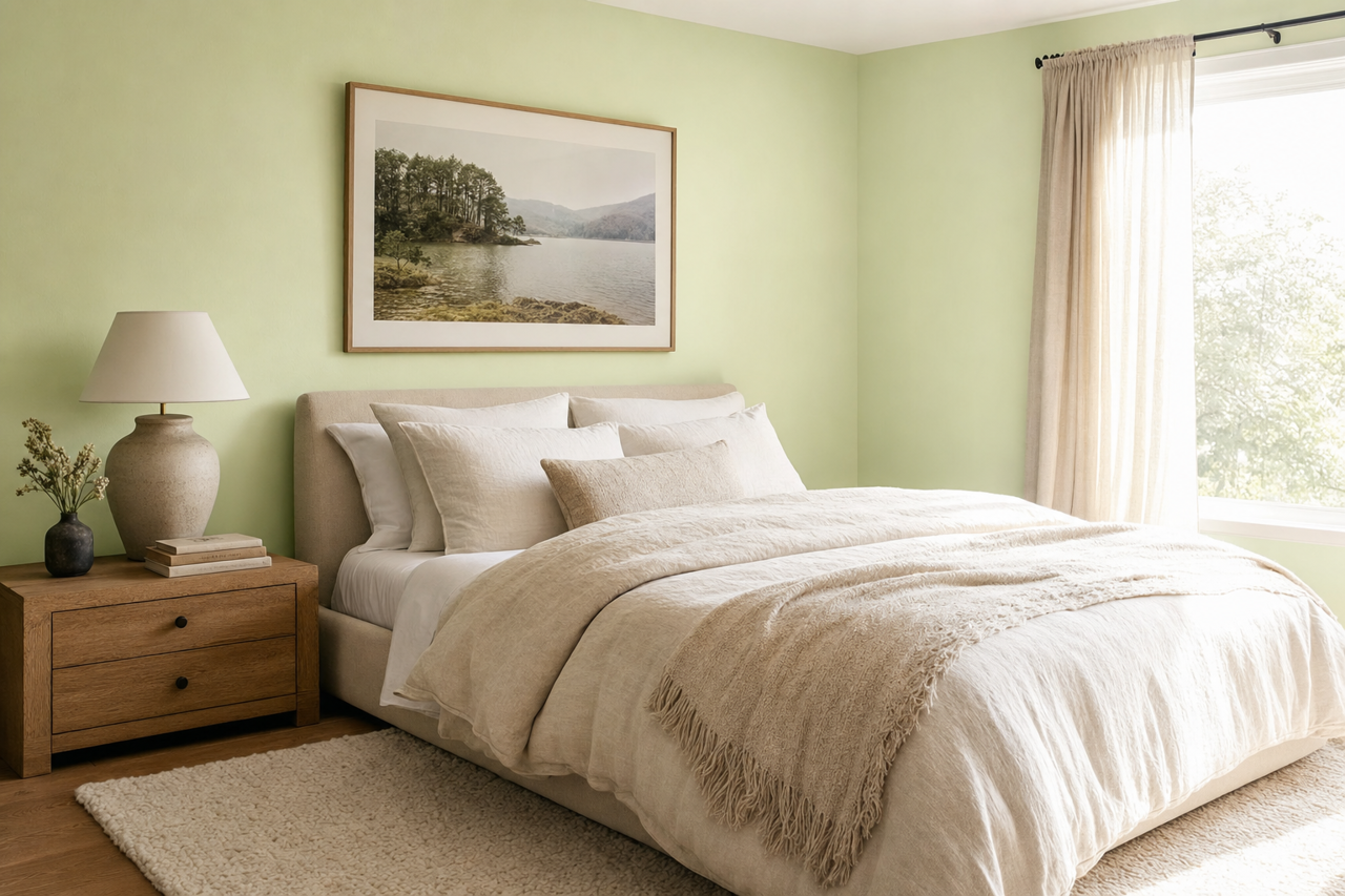 Green Cove Springs by Benjamin Moore on interiors