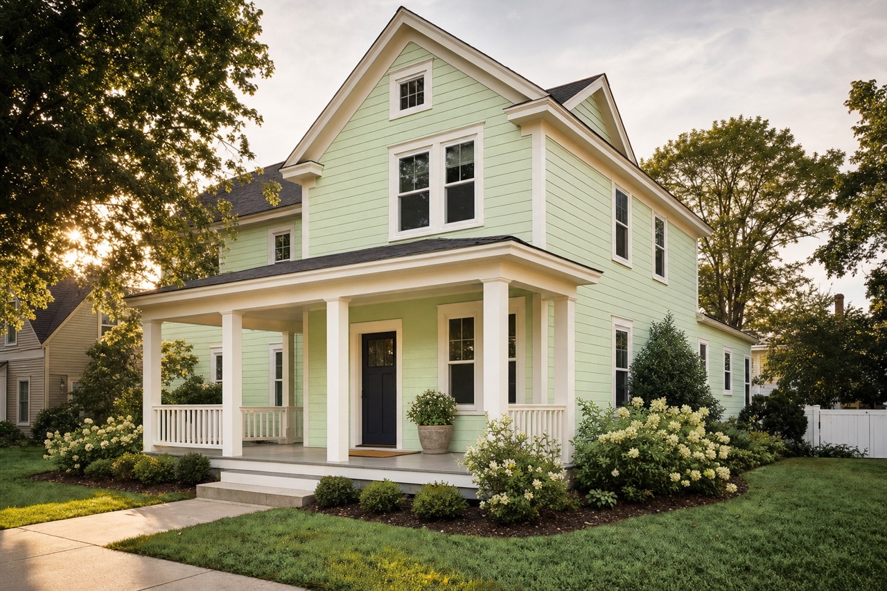 Pine by Benjamin Moore on exterior