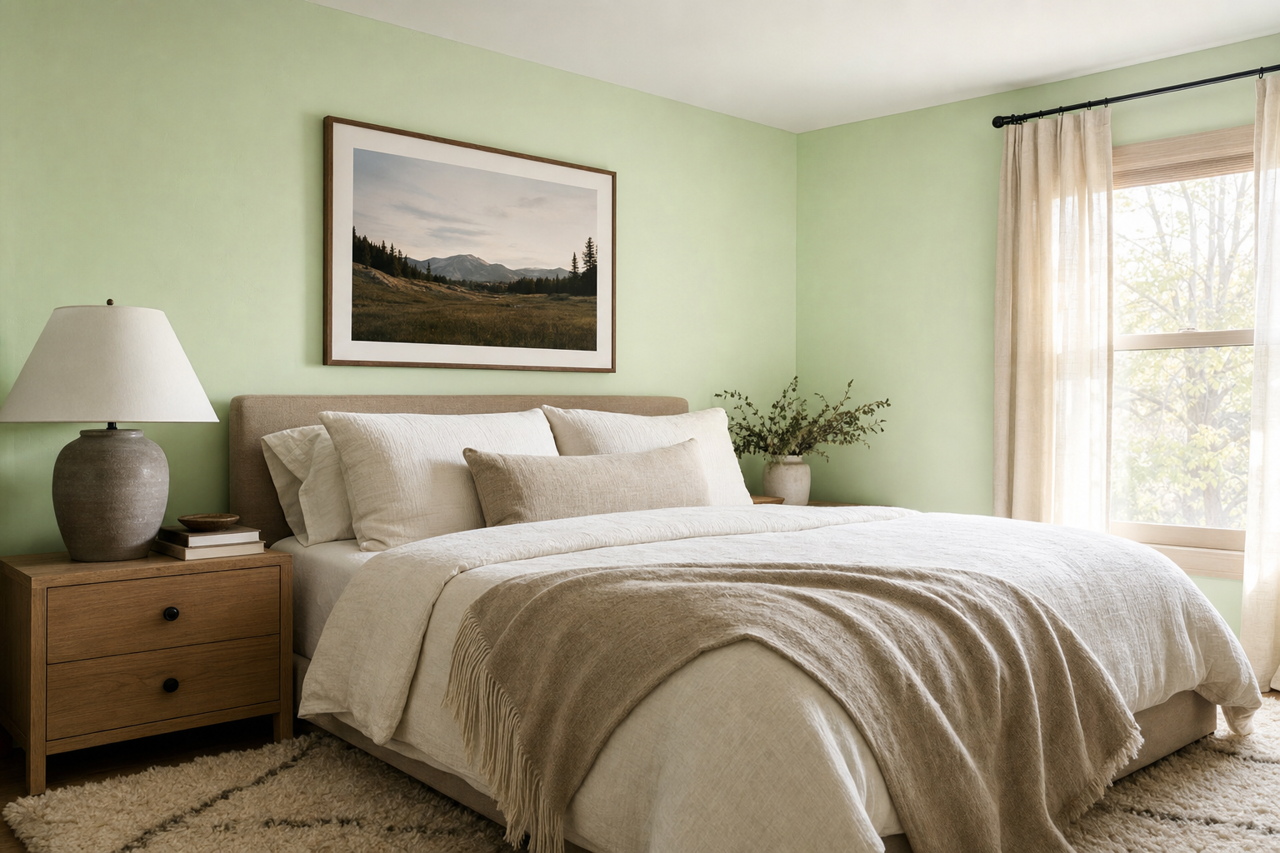 Pine by Benjamin Moore on interiors