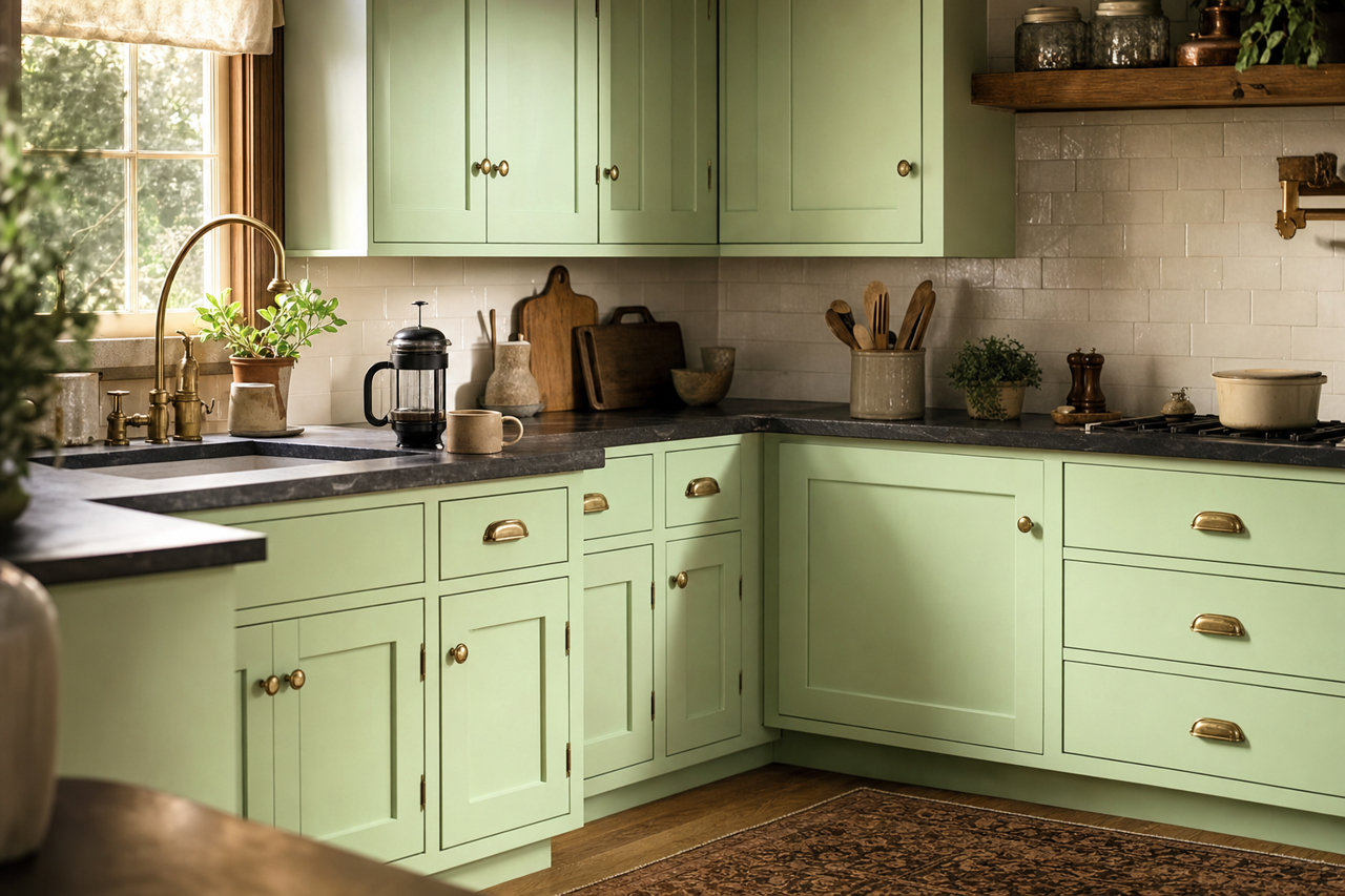 Scenic by Benjamin Moore on cabinets