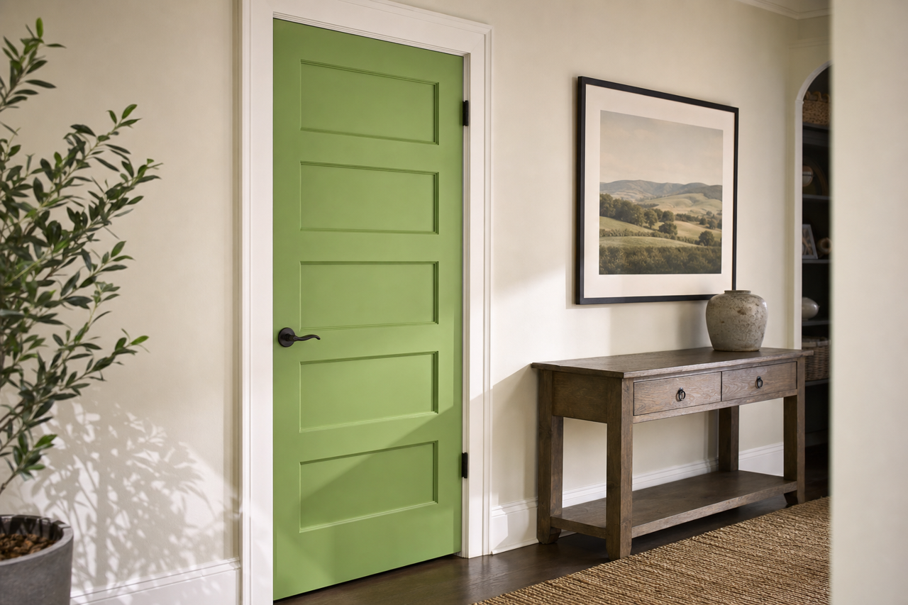 Napa Vineyards by Benjamin Moore on interior-doors