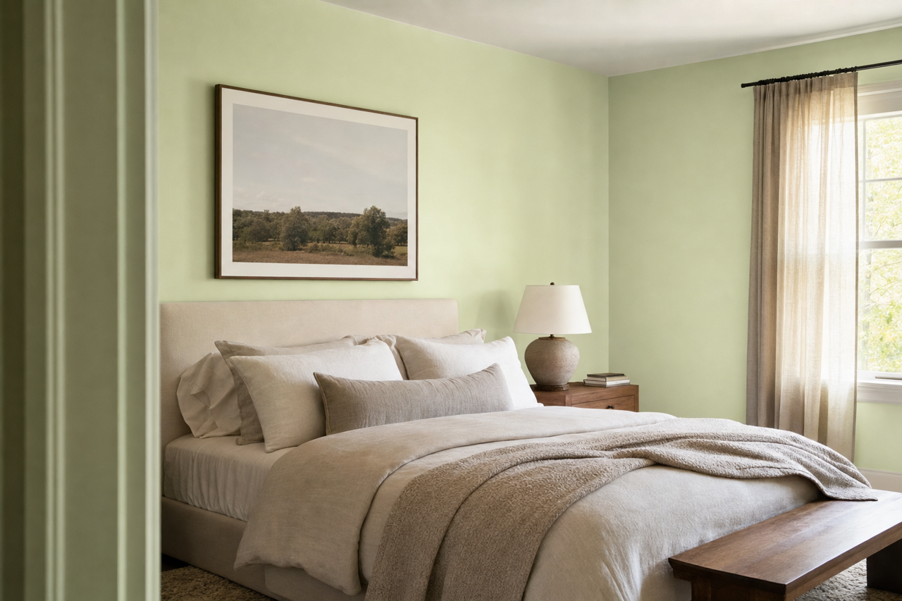 Garland by Benjamin Moore on interiors