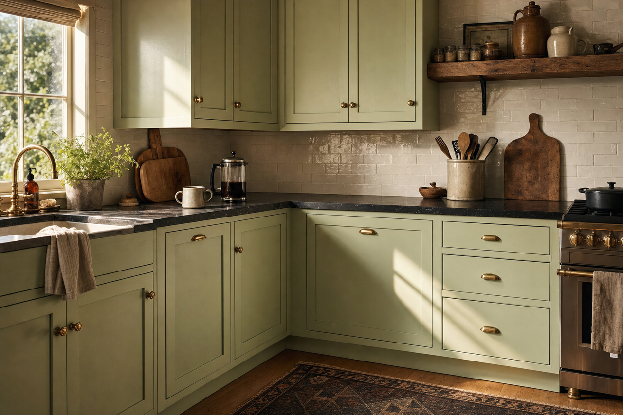 Landscape by Benjamin Moore on cabinets