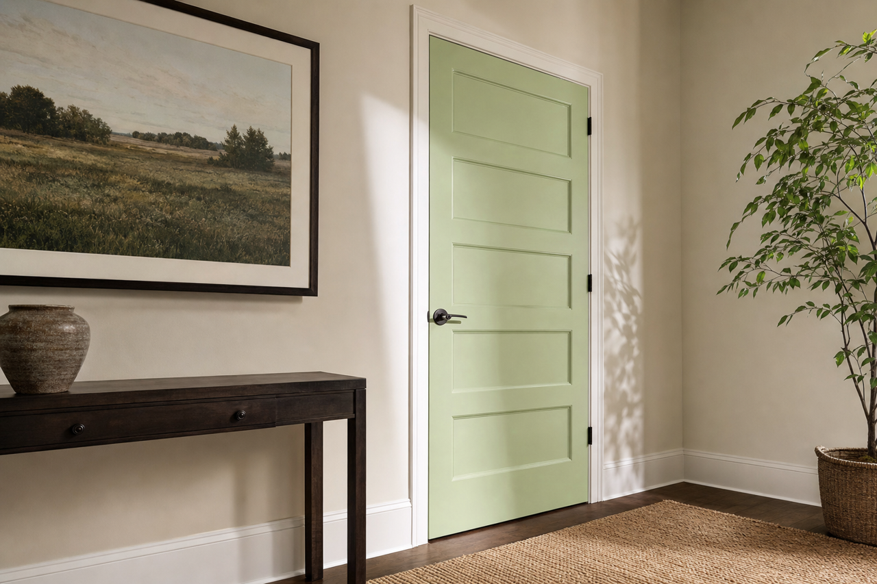 Central by Benjamin Moore on interior-doors