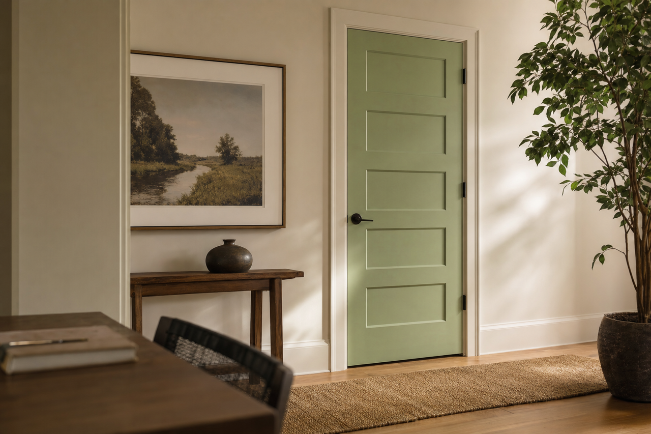 Grenada by Benjamin Moore on interior-doors