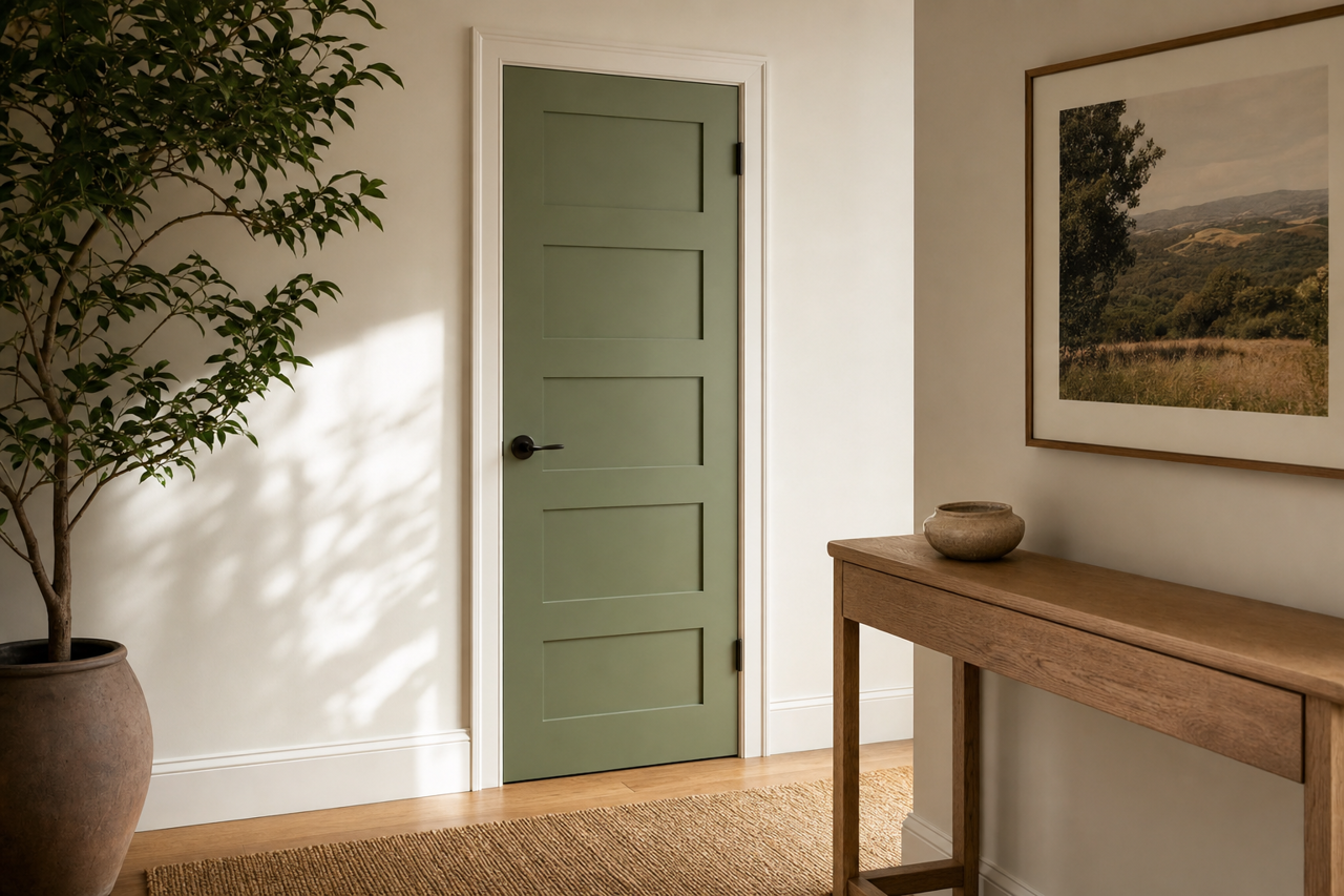 Herb Garden by Benjamin Moore on interior-doors