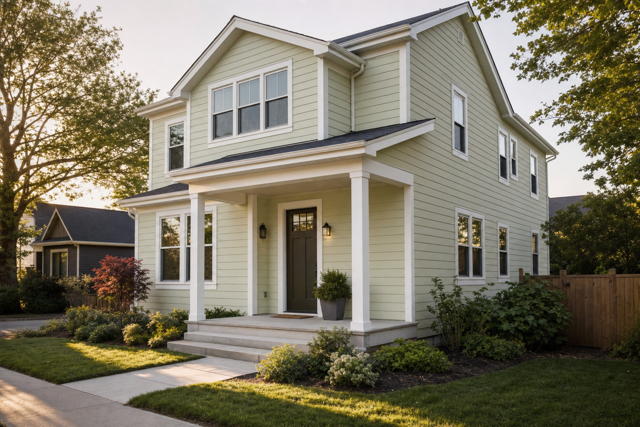 Fresh by Benjamin Moore on exterior