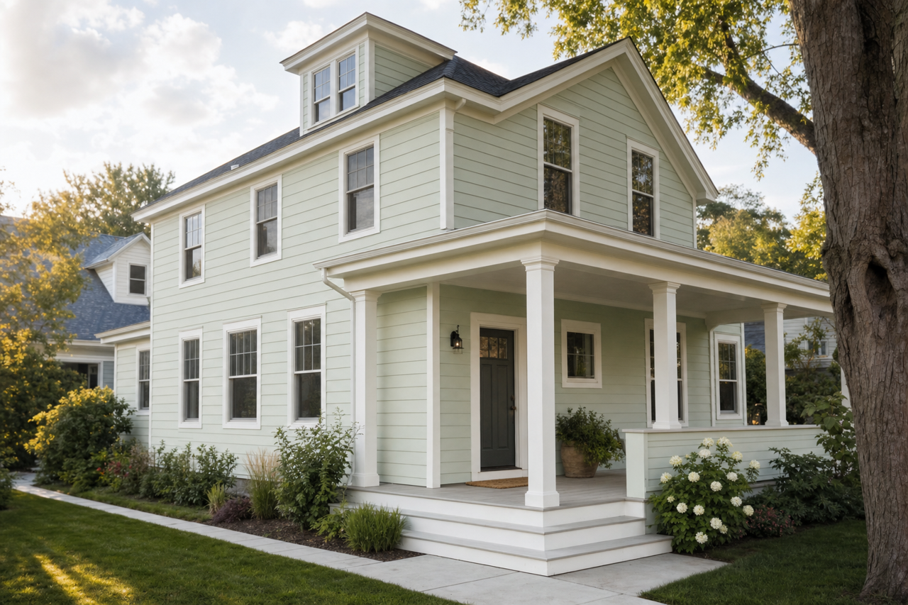 Pine Barrens by Benjamin Moore on exterior